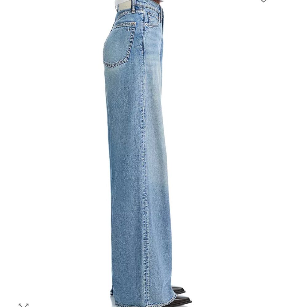 Rag & bone Featherweight Sofie Wide Leg Jeans - Picture 3 of 9
